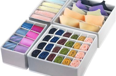 4-Piece Foldable Drawer Organizer for $9.74!