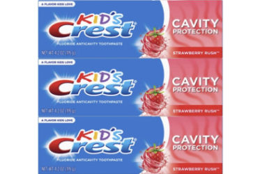 3 Pack Crest Kid’s Cavity Protection Fluoride Toothpaste As Low As $3.54 Shipped!