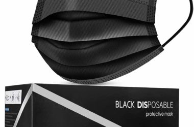 50-Ct Black Disposable Masks for $6.26!
