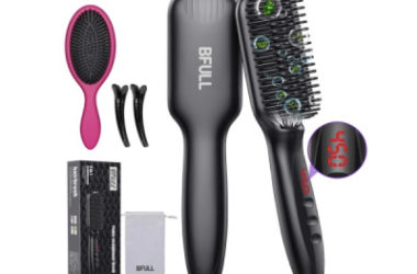 Hair Straightener Brush Only $14 (Reg. $35)!