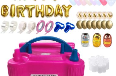 Electric Balloon Pump + Birthday Balloon Kit for $22.68!