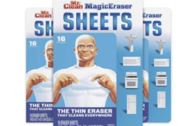 Pack of 3 Mr. Clean Magic Eraser Sheets As Low As $9.34 Shipped!
