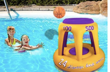 Inflatable Pool Basketball Hoop Only $17.99 (Reg. $42)!