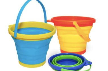 3 Collapsible Sand Buckets Only $8.49 (Reg. $20)!