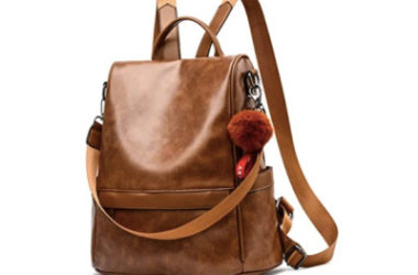 Leather Backpack Purse Just $21 (Reg. $35)!