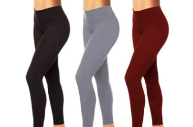 3 Pairs of High Waisted Leggings Only $20.39 (Reg. $40)!