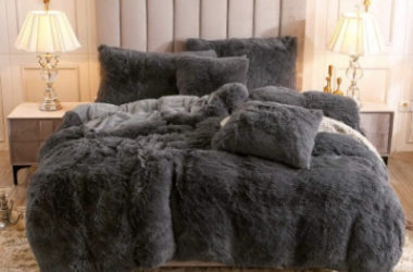 Fluffy Faux Fur Plush Duvet Cover Only $23.99 (Reg. $60)!