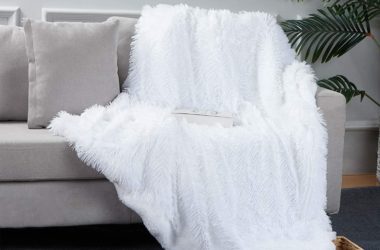 White Faux Fur Throw Blanket for $10.00!!