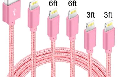 5-Pack of Apple Certified iPhone Cords for $7.79!!