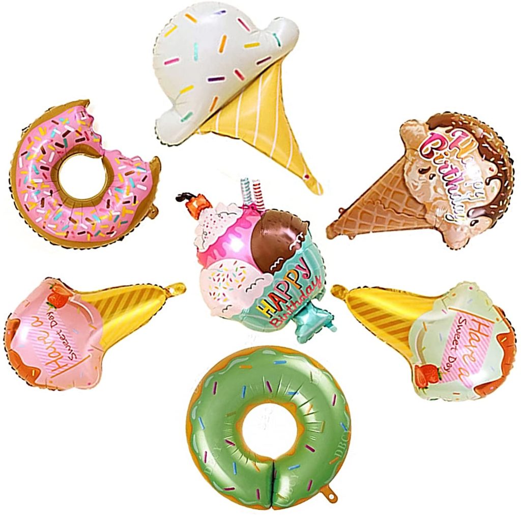 Seven Mylar Ice Cream Balloons for just 5.99! The Coupon Caroline