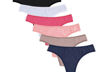 Knitlord 6 Pack Women’s Thong Underwear Just $10.19!