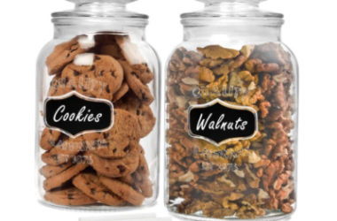 2 Round Glass Canisters Only $16.10 (Reg. $25)!