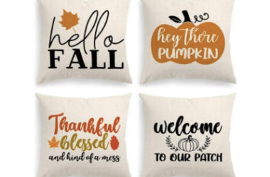 4 Fall Themed Pillow Covers Only $11.49 (Reg. $23)!