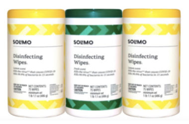 Pack of 3 Solimo Disinfecting Wipes As Low As $6.96 Shipped!