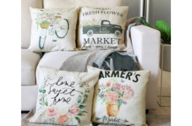 Set of 4 Vintage Pillow Covers Only $6.99!