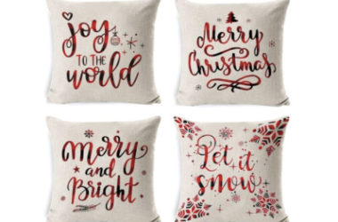 4 Holiday Pillow Covers Just $9.99 (Reg. $20)!