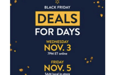 Preview Walmart’s Black Friday Ad! Sales Begin November 3rd!