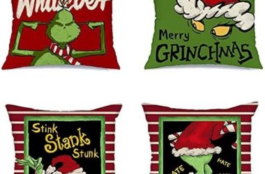 Four Grinch Pillow Covers for $4.40!!
