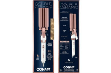 Conair Double Ceramic Triple Barrel Curl Styling Waver Only $11.24 (Reg. $35)!