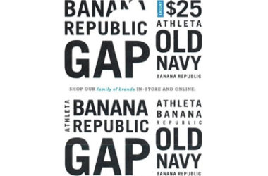 $25 Gap Gift Card Only $20!