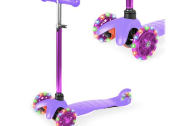 Kids Mini Kick Scooter Toy w/ Colorful Light-Up Wheels Just $34.99 (Reg. $60)!