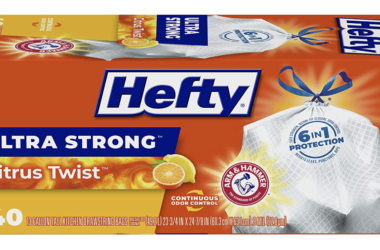 40-Ct Hefty Trash Bags for $5.89!