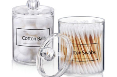 2 Pack Clear Plastic Apothecary Jars Only $7.99!