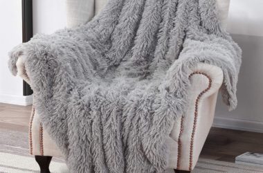 Faux Fur Throw Blanket for just $13.29!!