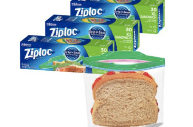 90 Ziploc Sandwich Bags Just $7.62 Shipped!