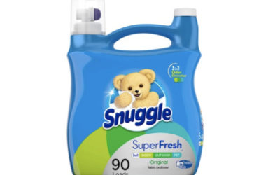 Snuggle Plus Super Fresh Liquid Fabric Softener Just $6.77 (Reg. $11)!