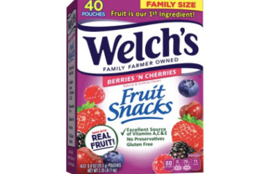 Welch’s Fruit Snacks, Berries ‘n Cherries Just $6.17!