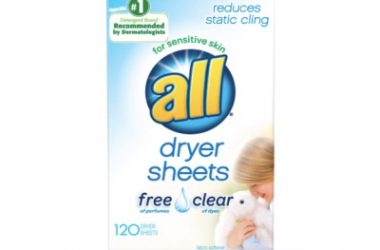 All Fabric Softener Dryer Sheets As Low As $3.79!