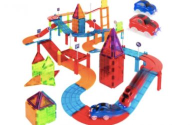 105-Piece Kids Magnetic Racetrack Tiles Set Just $42.99 (Reg. $80)!
