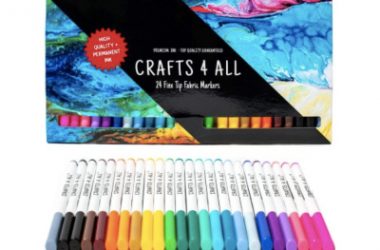Crafts 4 ALL Fabric Markers – Pack of 24 Only $7.99 (Reg. $13)!