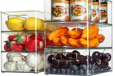 Six Stackable Refrigerator Organizers for $21.99!