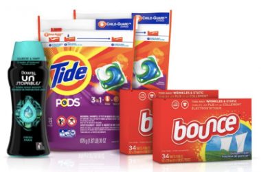 Tide/Bounce Better Together Laundry Bundle As Low As $21.03 (Reg. $33)!