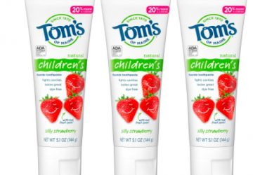 3 Tubes of Tom’s of Maine Children’s Toothpaste for Just $2.86 Per Tube!