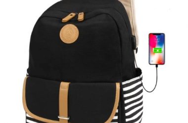 15.6” Laptop Backpack with USB Charging Port Just $17.94 (Reg. $27)!