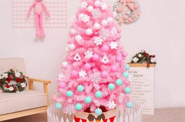 4Ft Pink Christmas Tree Just $30.39 (Reg. $80)!