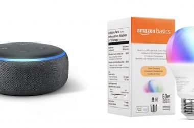 Echo Dot (3rd Gen) Charcoal | with Amazon Basics Smart Color Bulb Just $14.99 (Reg. $53)!