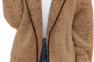 Hooded Fleece Oversized Coats for $19.99!