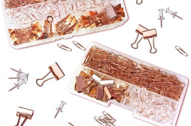 208-Piece Rose Gold Office Supply Kit for $5.99!
