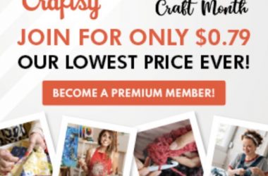 Celebrate National Craft Month with a 1 Year Craftsy Membership for Just $.79!