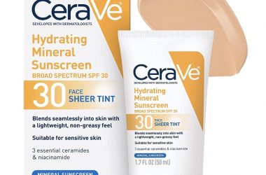 CeraVe Tinted Sunscreen with SPF 30 As Low As $8.91!