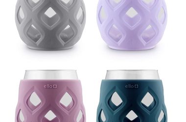 Ello Cru Stemless Wine Glass Set with Silicone Sleeves As Low As $14.99!
