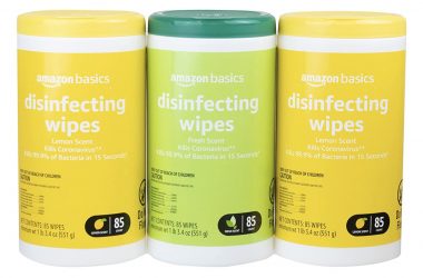 Amazon Basics Disinfecting Wipes 3 Pack As Low As $7.38!