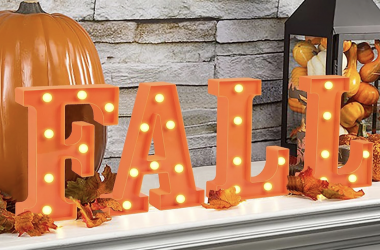 Light Up Fall Decor Sign for $14.99!