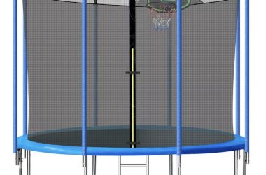 10ft Trampoline w/Basketball Hoop Only $179.99 (Reg. $500)!