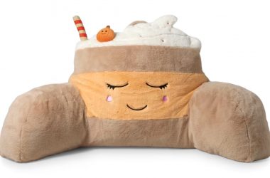 So Cute! Pumpkin Spice Latte Lounge Pillow Just $29.98 (Reg. $60)!