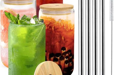 Set of Four Tumblers with Lids for $14.99!